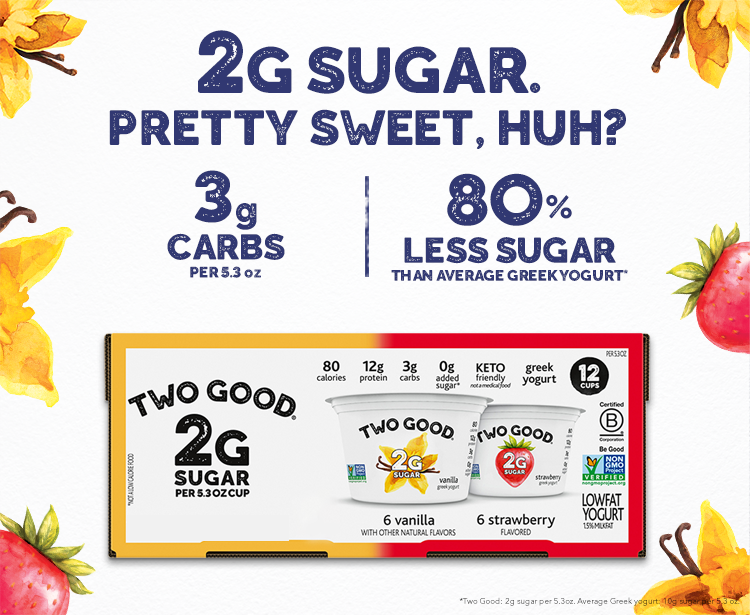 2g Sugar. Pretty sweet, huh?